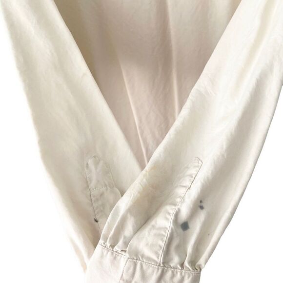 Vintage The La Costa Spa California 100% Silk Front Button Long Sleeve Top in M - Picture 6 of 9